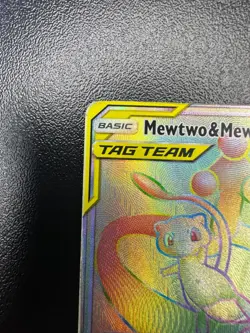 Pokemon TCG Mewtwo & Mew GX 242/236 Rainbow Rare Unified Minds - Image 3