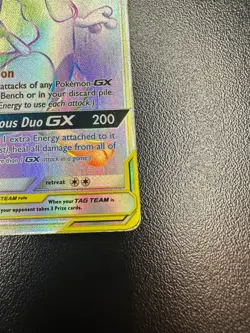 Pokemon TCG Mewtwo & Mew GX 242/236 Rainbow Rare Unified Minds - Image 5