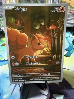 Vulpix 138/132 Me01: Mega Evolution Holo ILLUSTRATION RARE IR Pokemon Full Art?? - Image 1