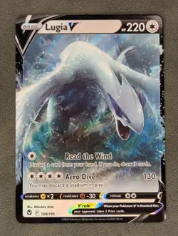 Lugia V 138/195 Pokemon TCG Ultra Rare SWSH12: Silver Tempest Near Mint - Image 1