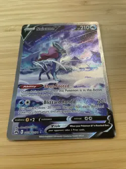 Suicune V GG38/GG70 Crown Zenith: Galarian Gallery Pokemon NM - Image 4