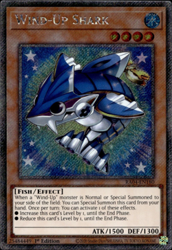 Wind-Up Shark - Platinum Secret Rare 1st Edition RA04-EN180 - NM - YuGiOh - Image 1