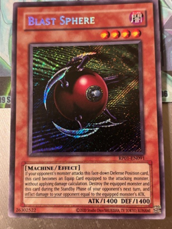 Yugioh 1x Blast Sphere Secret Rare RP01-EN091 Retro Pack 2020 Reprint NM-M - Image 1