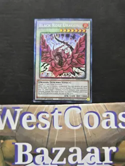 Yu-Gi-Oh! Black Rose Dragon 1st Edition Prismatic Collector's Rare RA04-EN057 - Image 1
