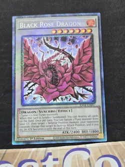 Yu-Gi-Oh! Black Rose Dragon 1st Edition Prismatic Collector's Rare RA04-EN057 - Image 3