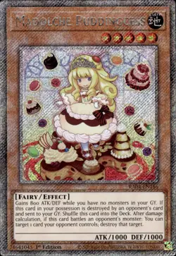 Madolche Puddingcess - Platinum Secret Rare 1st Edition RA04-EN186 - NM - YuGiOh - Image 1