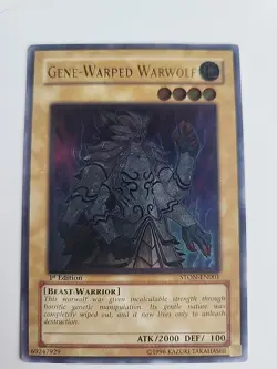 Yugioh Gene-Warped Warwolf STON-EN001 (Ultimate Rare) 1st Edition #Y78 - Image 1