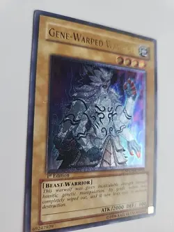 Yugioh Gene-Warped Warwolf STON-EN001 (Ultimate Rare) 1st Edition #Y78 - Image 2
