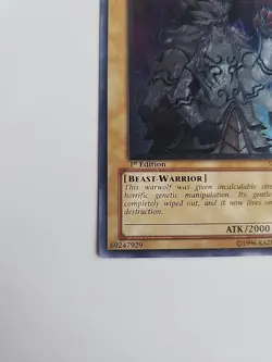 Yugioh Gene-Warped Warwolf STON-EN001 (Ultimate Rare) 1st Edition #Y78 - Image 3