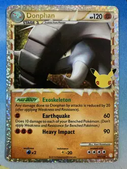 Donphan 107/123 Celebrations Classic Collection Pokemon Card - Image 1