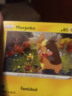Morpeko SWSH116 - Black Star Promo With Rare Swirl- Holo Pokemon Card - (NM/M) - Image 2