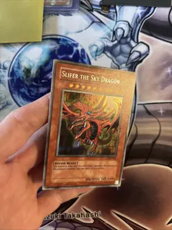 (121) Yu-Gi-Oh Card Slifer the Sky Dragon GBI-001 Secret Rare LP/VLP - Image 3