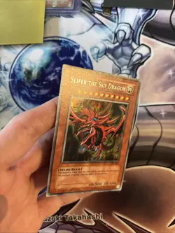 (121) Yu-Gi-Oh Card Slifer the Sky Dragon GBI-001 Secret Rare LP/VLP - Image 4