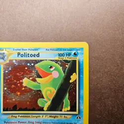 Politoed 8/75 Pokemon Neo Discovery Holo Rare Card - MP - Image 3