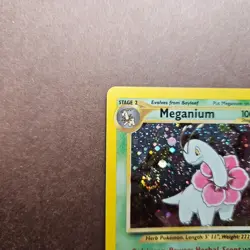Meganium 10/111 Pokemon Neo Genesis Holo Rare Card - MP - Image 2
