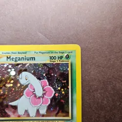 Meganium 10/111 Pokemon Neo Genesis Holo Rare Card - MP - Image 3