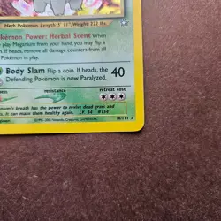 Meganium 10/111 Pokemon Neo Genesis Holo Rare Card - MP - Image 5