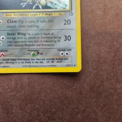 Skarmory 13/111 Pokemon Neo Genesis Holo Rare Card - MP - Image 5