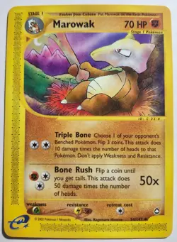 NM Marowak Reg. Non-Holo 54/147 Aquapolis Pokemon Card - Image 1