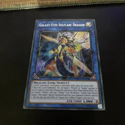 Galaxy-Eyes Solflare Dragon MP19-EN188 Prismatic Secret Rare Yugioh Card 1st Ed - Image 1
