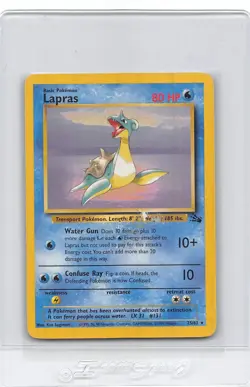 Lapras 25/62 - Non-Holo Rare - FOSSIL SET - Vintage WOTC Pokemon Card - HP - Image 1