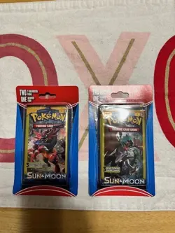 Pokemon Sun and Moon 3 Card Booster Packs (x2) - Image 1