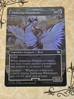 Ambrosia Whiteheart (Borderless) Final Fantasy Foil - Image 1