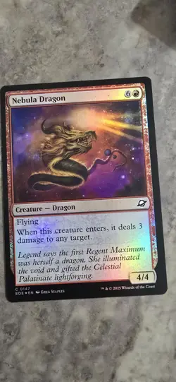 Nebula Dragon *FOIL Common* Magic MtG x1 Edge of Eternities - Image 1