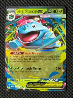 Mega Venusaur ex 003/132 Pokemon Card ME01: Mega Evolution NM - Image 1