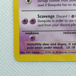 Pokemon TCG Slowpoke Fossil 55/62 Regular LP. - Image 5