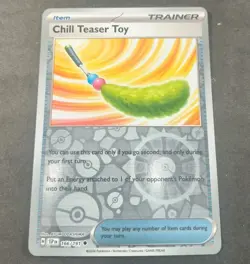 Pokemon Surging Sparks Chill Teaser Toy Reverse Holo Trainer Card 166/191 NM - Image 1