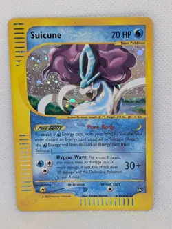 Suicune H25/H32 Aquapolis Holo Rare Legendary Pokemon TCG Nintendo e-reader LP - Image 1