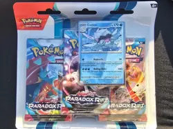 Pokemon TCG Paradox Rift Triple Pack Blister Ceitan - 3 Booster Packs & Promo - Image 2