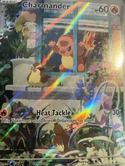 Pokemon TCG Charmander Obsidian Flames Promo #044 Illustration Rare - Image 2