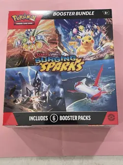 Pokemon TCG Scarlet And Violet Surging Sparks Booster Bundle With 6 Booster Pack - Image 1