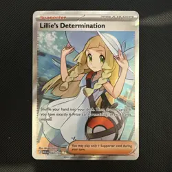 Pokemon TCG Lillie's Determination 169/132 Mega Evolution- Full Art Trainer-NM/M - Image 1