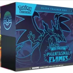 Pokemon Mega Evolution Phantasmal Flames Elite Trainer Box ETB Sealed ship 11/14 - Image 1