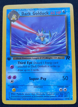 Dark Golduck 1st edition Team Rocket 37/82 WOTC vintage Pokemon (NM) - Image 1