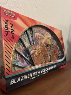 Pokemon TCG: Blaziken ex & Volcanion ex Premium Collection - 2025 Amazon Holiday - Image 1