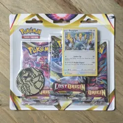 Pokemon TCG Lost Origin Regigigas Promo 3 Booster Blister Pack New Sealed - Image 1