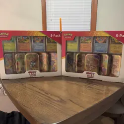 Pokemon TCG Scarlet & Violet 151 Mini Tins Costco Bundle, 5 Pack-Sealed TWO PACK - Image 1
