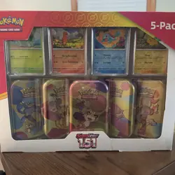 Pokemon TCG Scarlet & Violet 151 Mini Tins Costco Bundle, 5 Pack-Sealed TWO PACK - Image 3