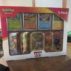 Pokemon TCG Scarlet & Violet 151 Mini Tins Costco Bundle, 5 Pack-Sealed TWO PACK - Image 4