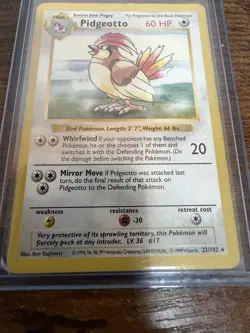 pidgeotto base set 22/102 Shadowless 1999 Pokemon Free Ship - Image 1