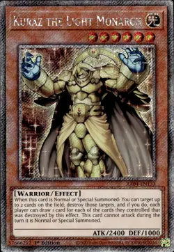 Kuraz The Light Monarch - Platinum Secret Rare 1st Ed. RA04-EN133 - NM - YuGiOh - Image 1