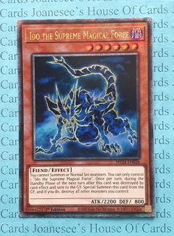 MP24-EN026 Ido the Supreme Magical Force Quarter Century Rare Yu-Gi-Oh 1st New - Image 1