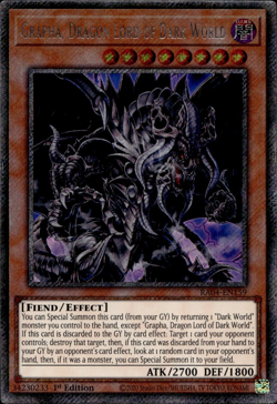 Grapha, Dragon Lord Of Dark World - Platinum Secret 1st RA04-EN159 - NM - YuGiOh - Image 1