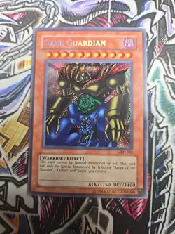 Yu-Gi-Oh Card - MRD-000 - GATE GUARDIAN (secret rare holo) *Played* - Image 1