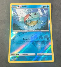 Pokemon Unbroken Bonds Squirtle Reverse Holo Common Card 33/214 LP - Image 1