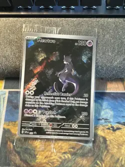 MEWTWO SVP 052 Scarlet Violet 151 Promo Illustration Rare Pokemon Card SEALED - Image 1